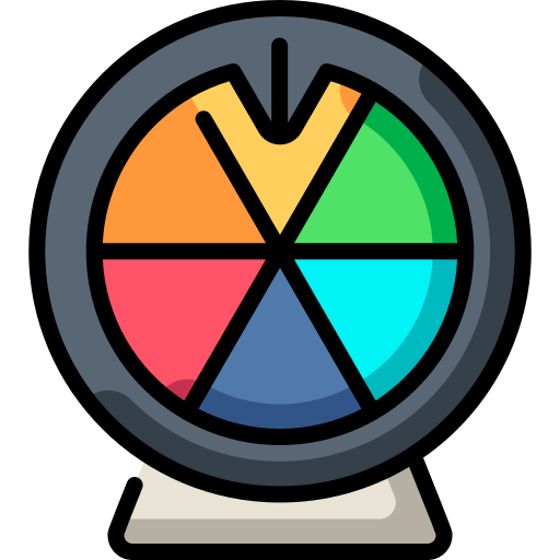 colorful roulette wheel